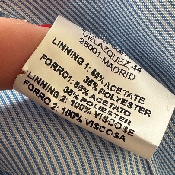 Vilagallo Pink Corduroy Coat Leopard Pocket Detail Ribbed Blazer Jacket 36 US S - Picture 8 of 11